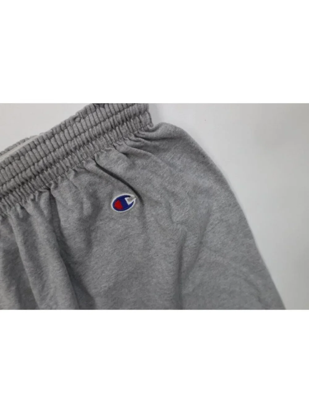 Vintage 90s Y2K Champion Mens 2XL Lourdes College Above Knee Shorts Heather Gray
